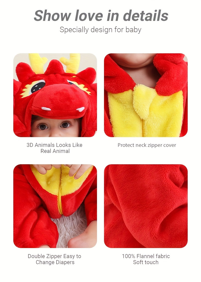 Children's Outdoor Cute Hooded Bodysuit