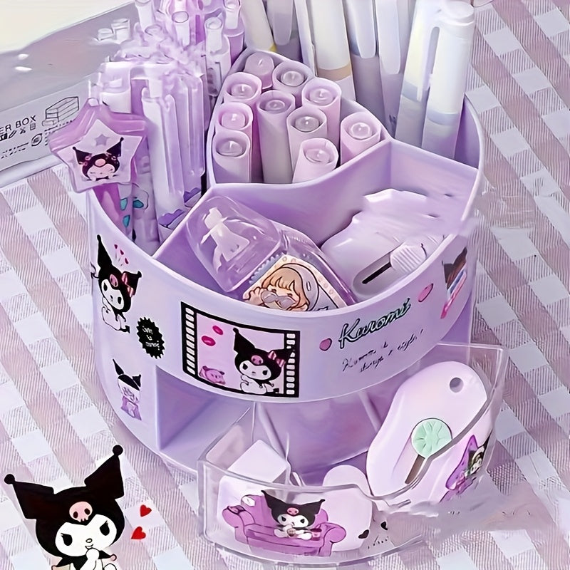 Cute Sanrio Kuromi & Melody Desk Organizer