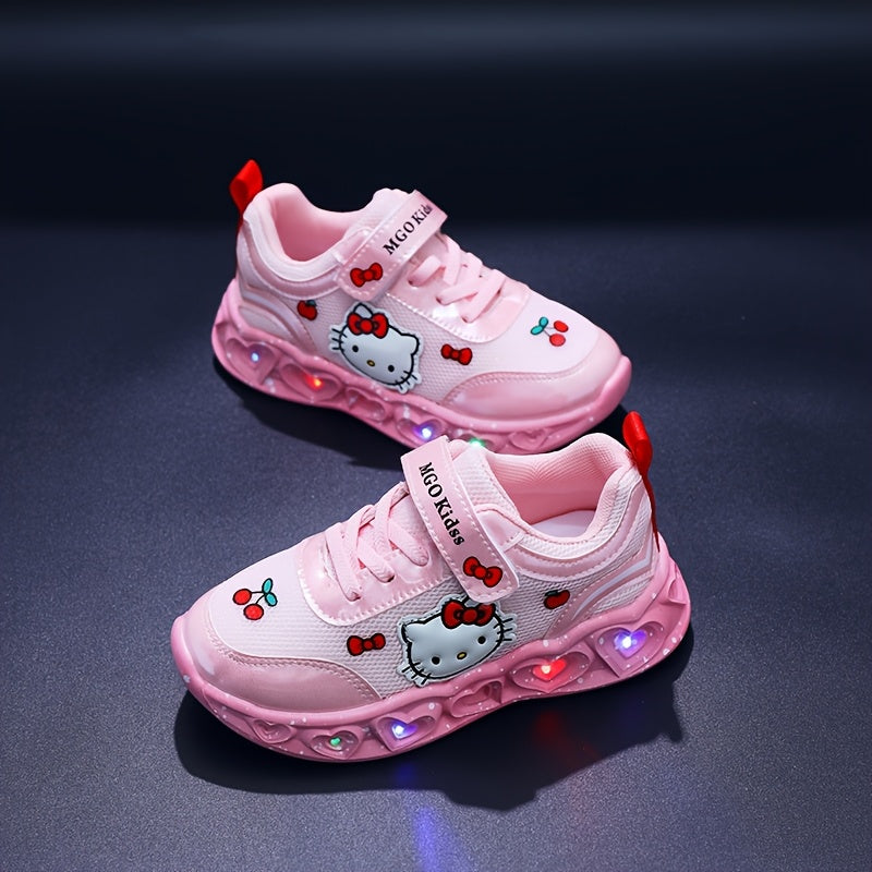 Girls' Glow-In-The-Dark Sneakers with Lights