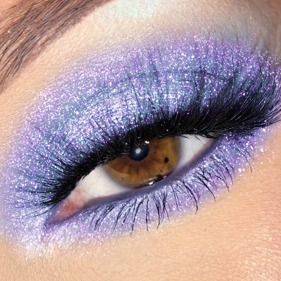Waterproof, Sweatproof, Metallic Shimmer - Glitter Eyeshadow Pencil, Monochromatic Purple Pink, Creamy Texture for Bold Eye Makeup Looks, Makeup Essentials, Monochromatic Makeup, Eye Makeup Glitter