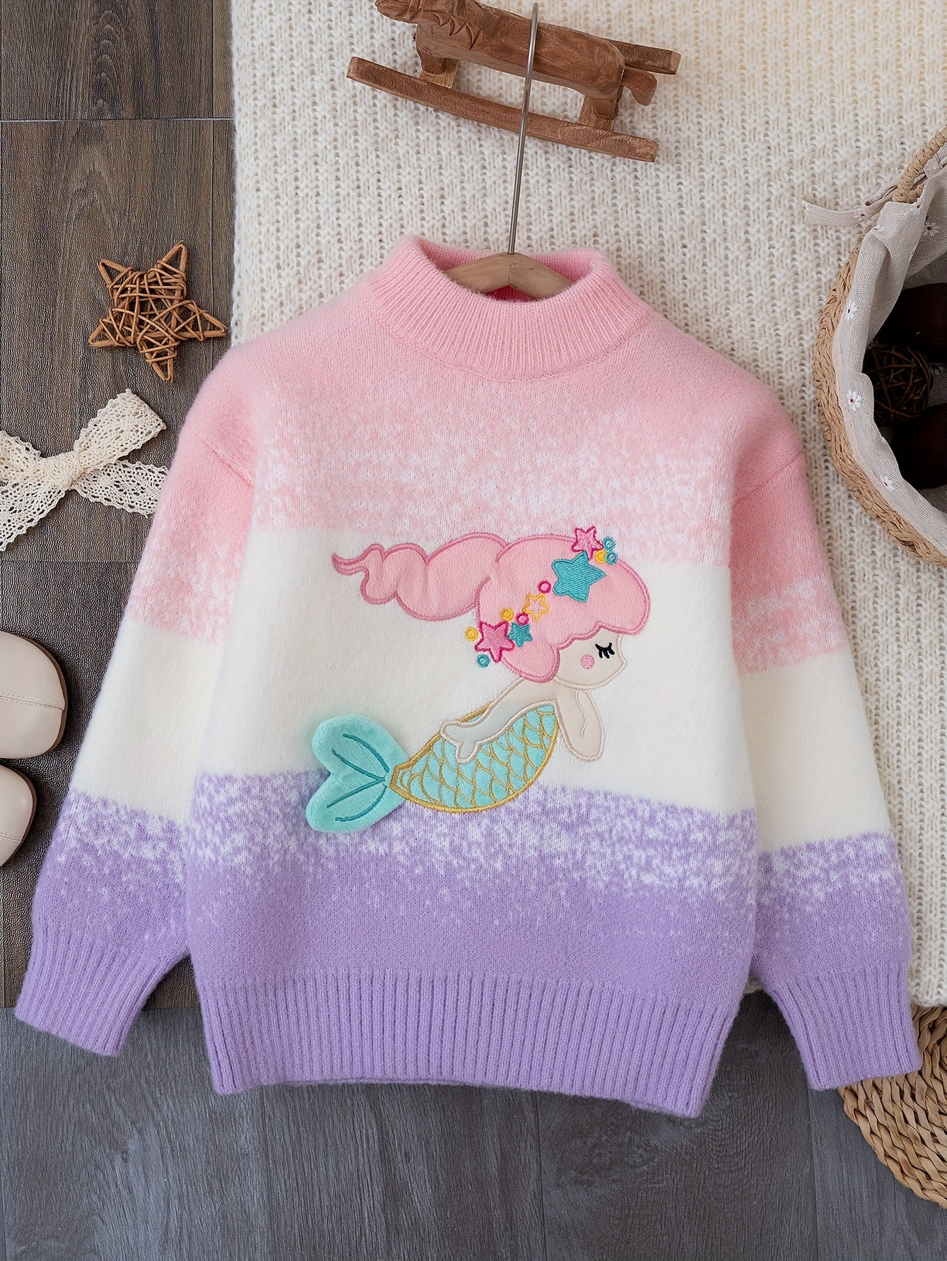 Girls' Fashion Mermaid Sweate