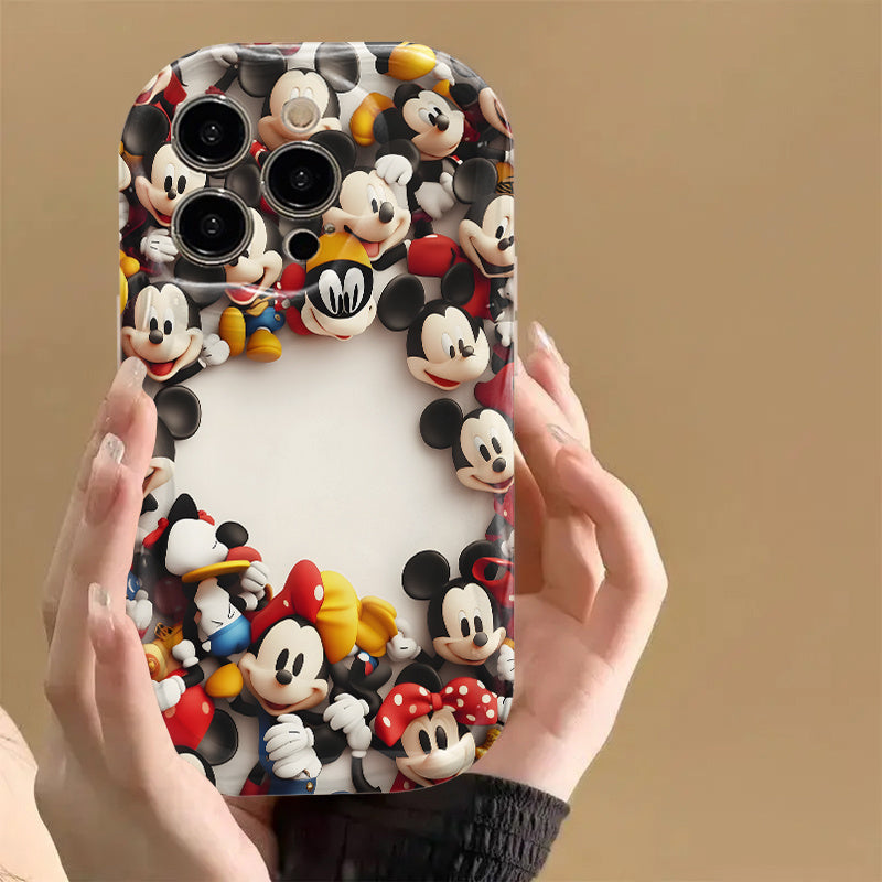 Authorized Disney Mickey Mouse - Mickey Fashion Best Protection Cartoon Cover for Apple iPhone 16 Pro Max/ 16 Plus/ 16 Pro/ 16/ 15 Pro Max/ 15 Plus/ 15 Pro/ 15/ 14/ 13 Mini/ 12 Mini Phone Case, Cute Gift Couple Use, Fall Pr