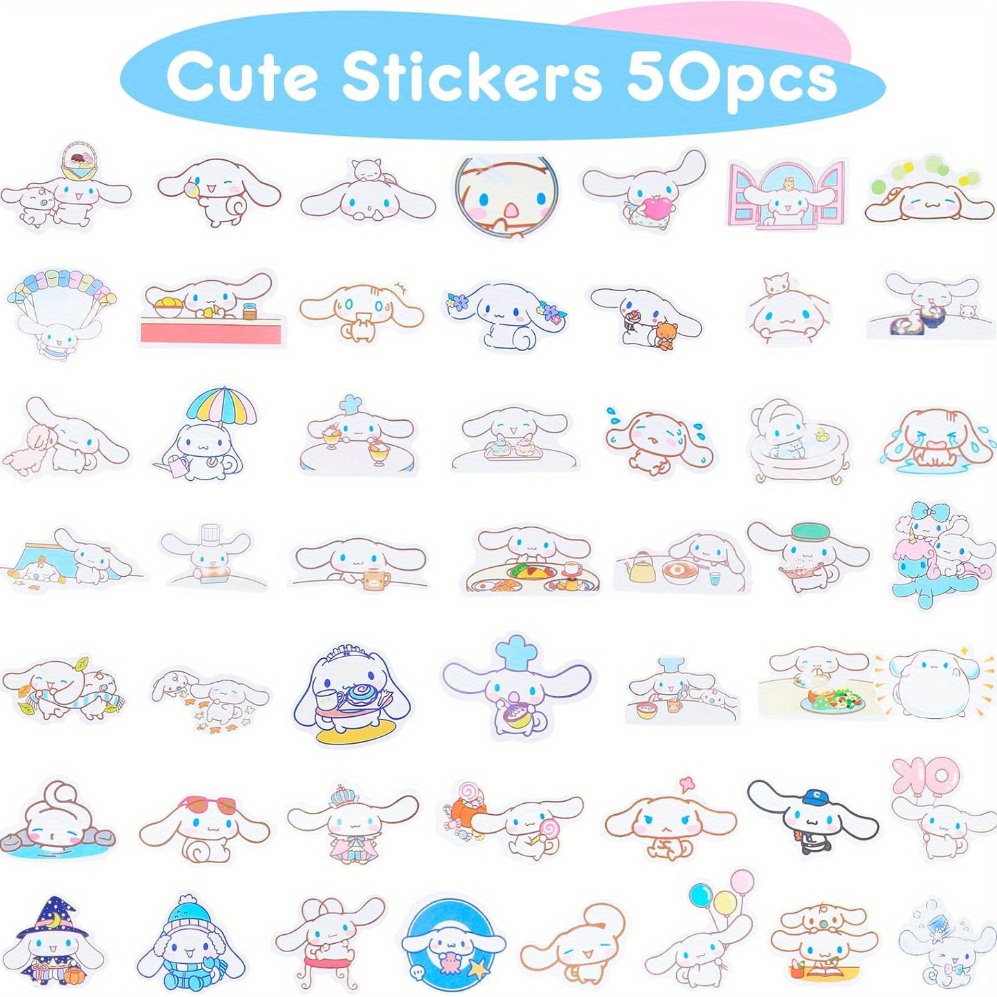 Sanrio 1 Set Of Yuguigou And Kulomi Stationery Set, Including Stickers, Pencils, Pencil Erasers, Sticky Notes, Lanyards With Identity Badges, Anniversary And Graduation Gift Bags, Birthday Gift Gifts