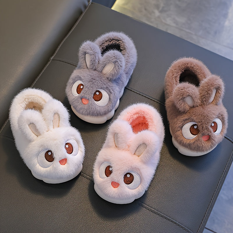 1 Pair Youngsters' Plush Bunny Slippers