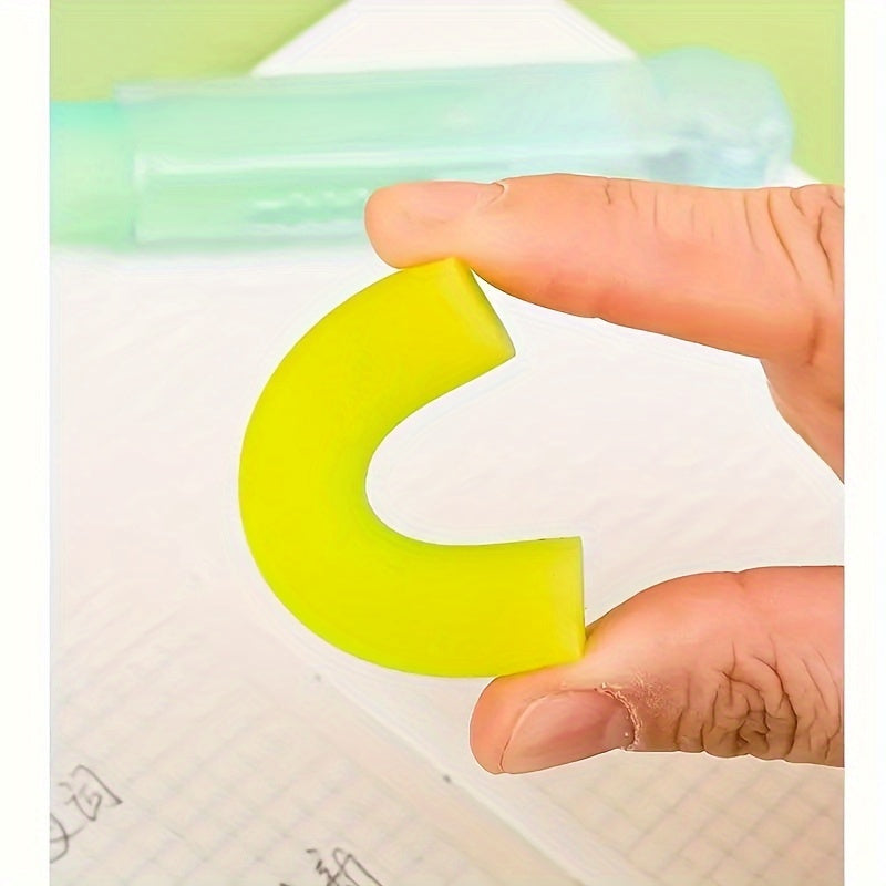 1PC Adorable Paw Design Push-Pull Cube Eraser, TPR Material, Rectangular Shape for School and Office Supplies