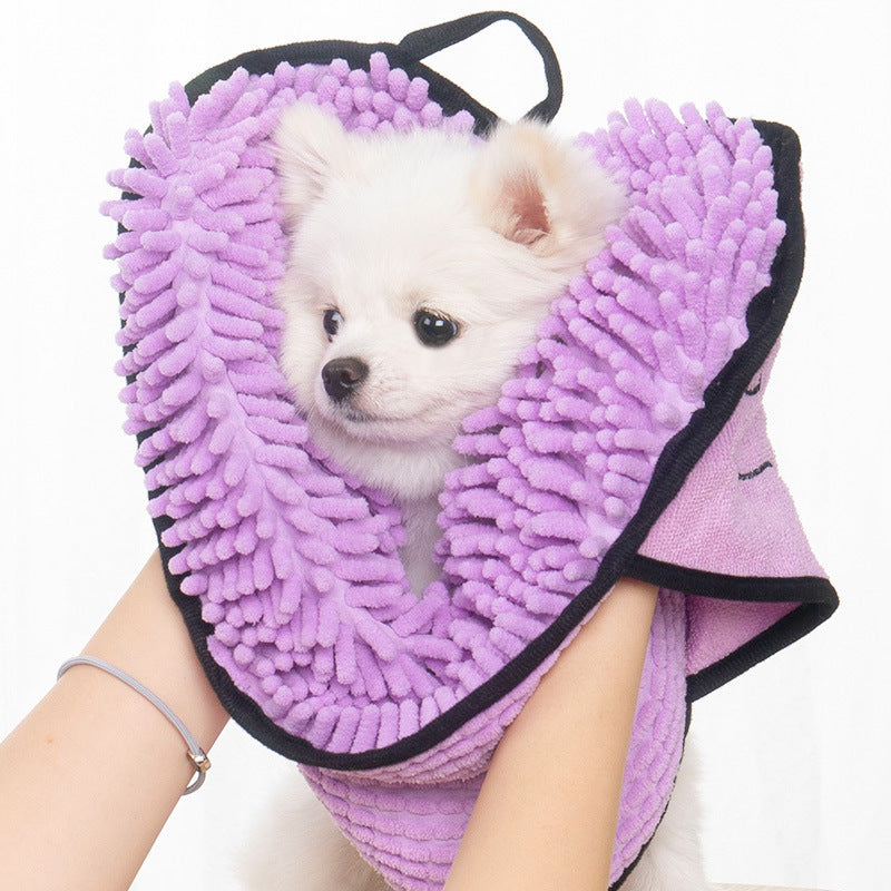 Quick-Dry Super Absorbent Pet Bath Towel For Dogs & Cats - Perfect For Grooming & Bathing!