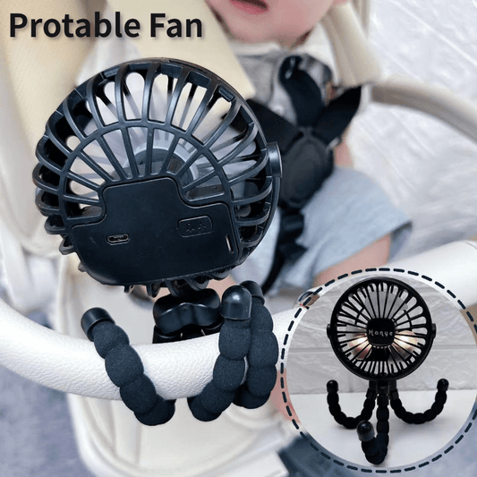 Rechargeable USB Bladeless Stroller Fan