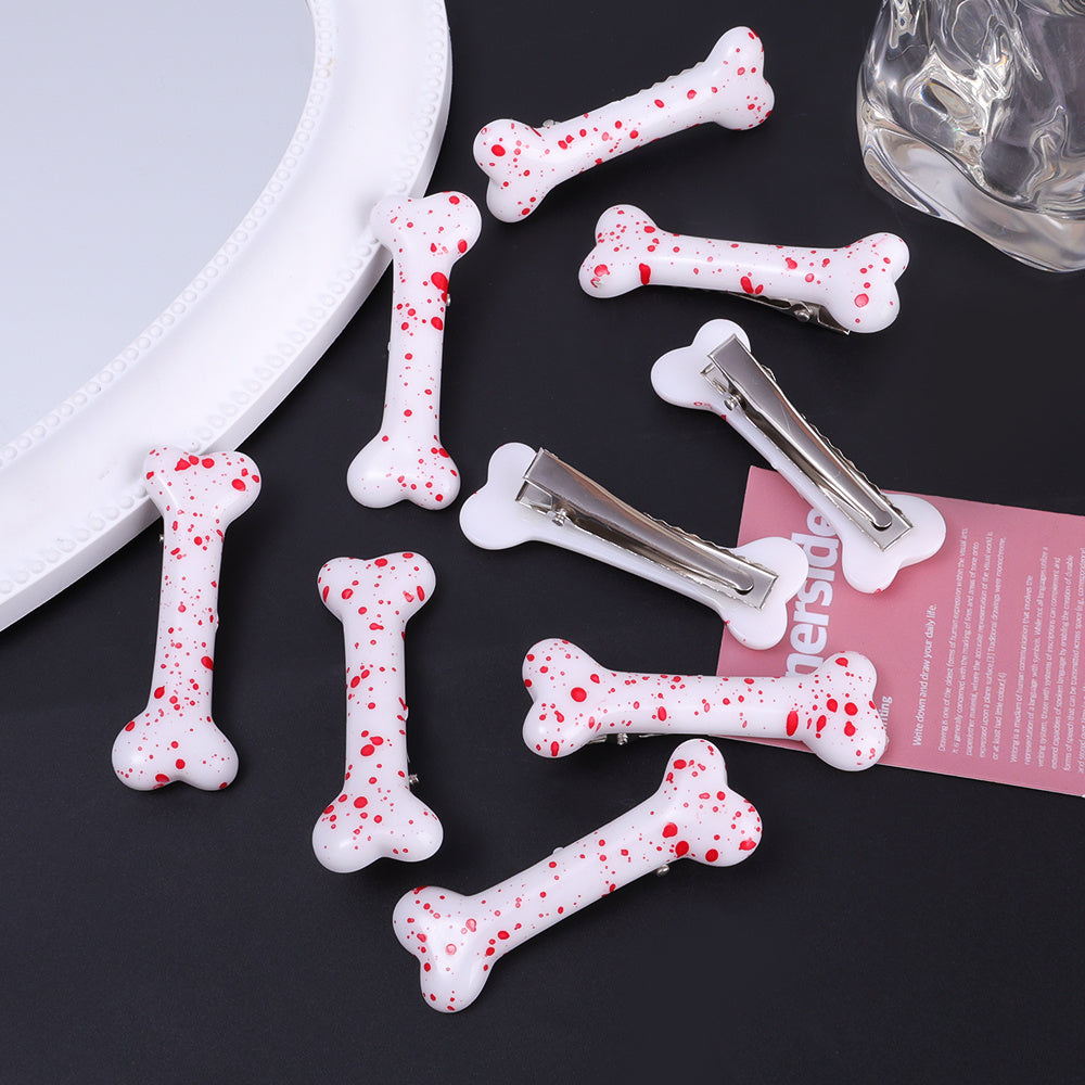 2pcs Lovely Dog Bone Hair Clips Headwear Barrettes Cute Hair Duckbill Clips Hair Accessories For Women