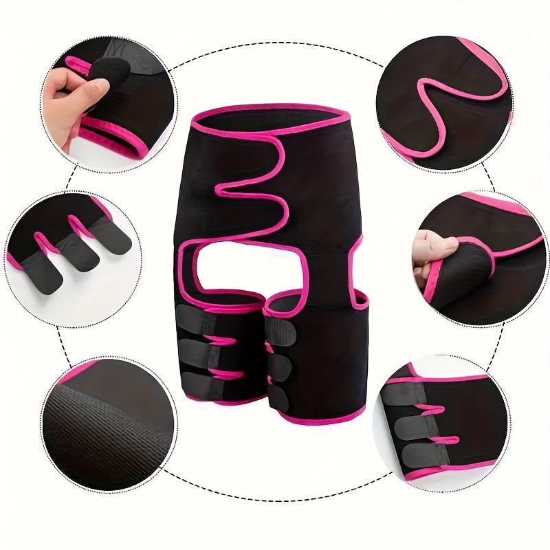 1 SET-4 in 1 High Waist Arm and Thigh Wast Trainer for Women, Open Wear Wrap Workout Belt Sweat Belly Band, Neoprene Workout Sweat Belt, Sweat Band, Waist & Arms Trainer, Sauna, Fitness Exercise, Women & Men