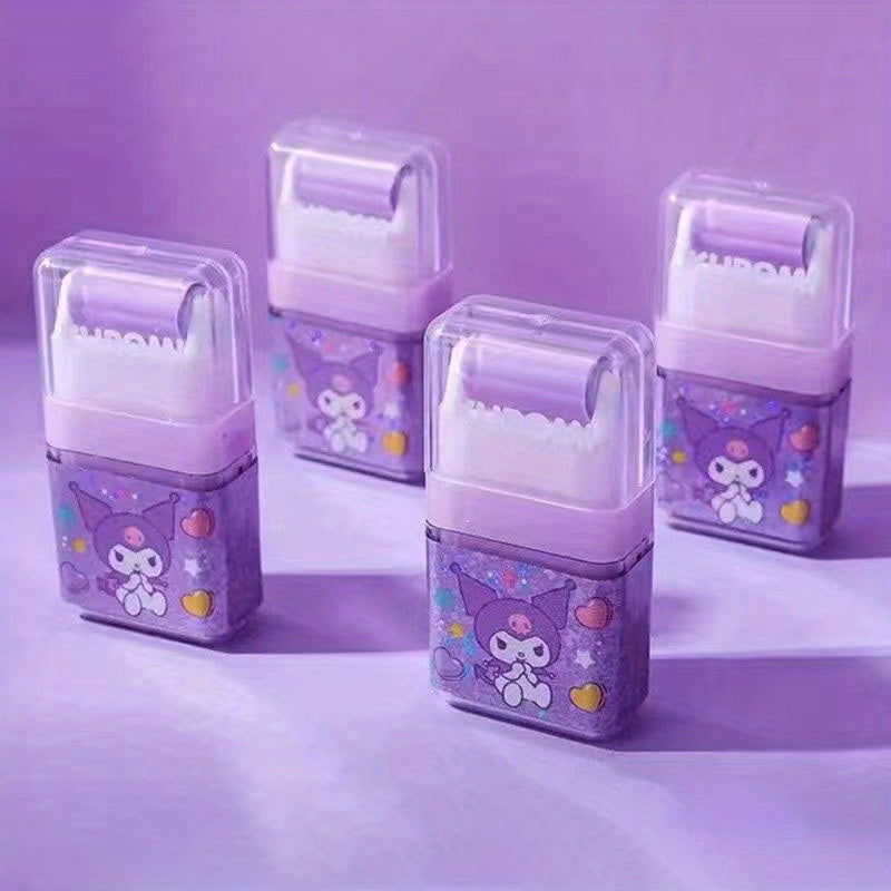 Sanrio for hello kitty & Friends Rolling Erasers for Youngsters - Cute Creative Designs with for my melody, for Cinnamoroll, and for pompompurin - Durable Synthetic Rubber - Ideal for Elementary School Students, School Suppli