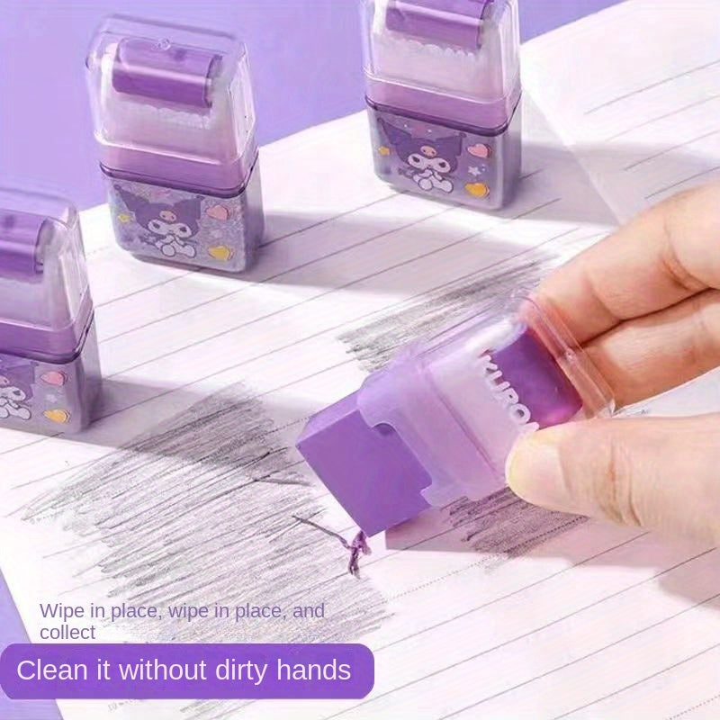 Sanrio for hello kitty & Friends Rolling Erasers for Youngsters - Cute Creative Designs with for my melody, for Cinnamoroll, and for pompompurin - Durable Synthetic Rubber - Ideal for Elementary School Students, School Suppli