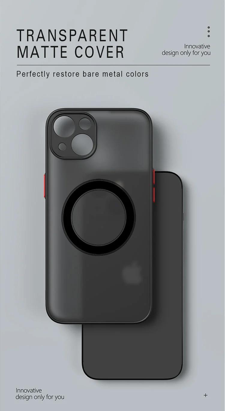 Luxury Armor Case - Sleek Matte Finish, Advanced Magnetic Wireless Charging, Ultra Shockproof Protection - Universally Compatible with iPhone 11, 12, 13, 14, and 15 Series, Including Pro Max, Mini, Plus, XS Max, and XR Models