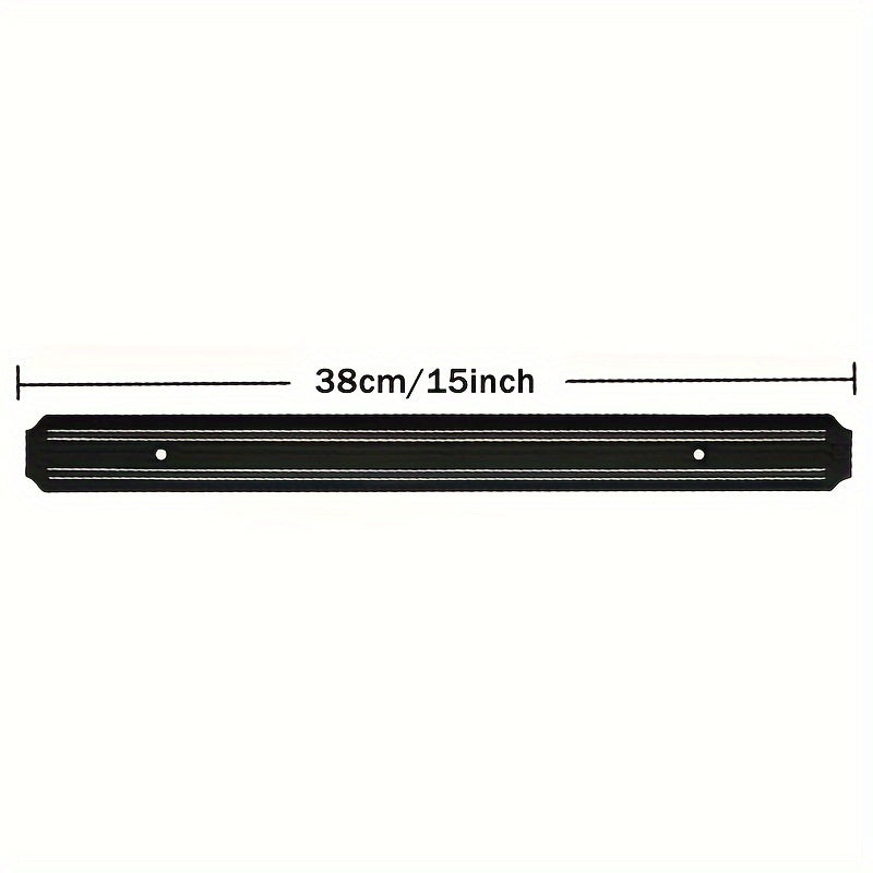 [Magnetic Knife Strip] PUKAMAM 1pc Magnetic Knife Storage Strip | Wall-Mounted No-Drill Space-Saving Holder for 6 Knives, Durable Plastic with Metallic Finish, Secure Grip & Easy Access Kitchen Organizer, Sleek Design