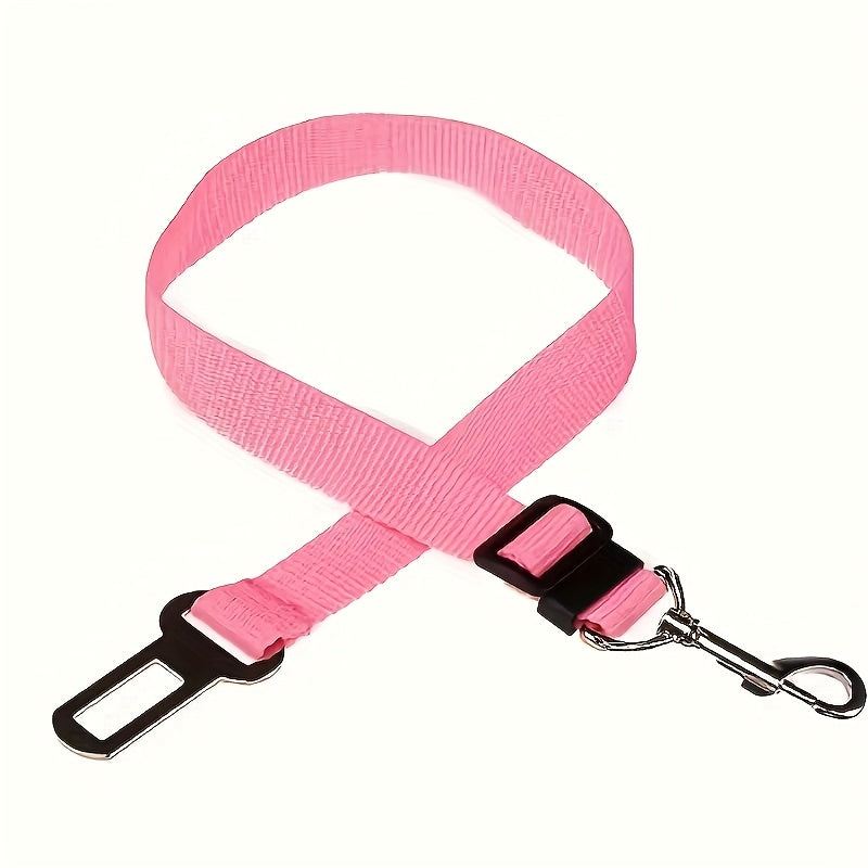 Secure Your Pet in the Car with This Adjustable Harness & Seat Belt Lead Leash!