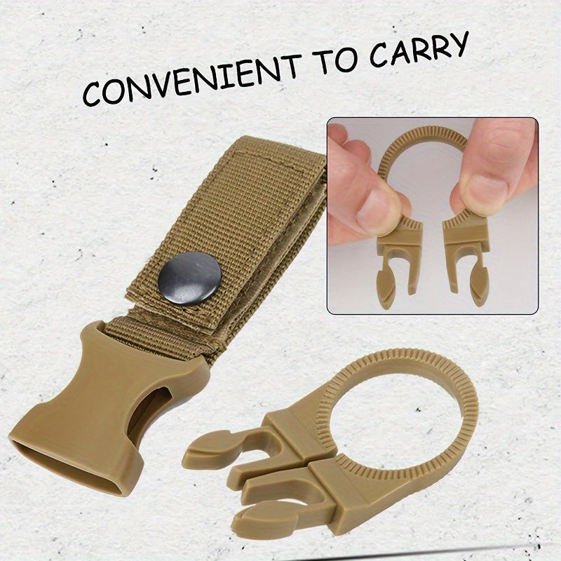 Portable Multi-Functional Hiking Tool - Outdoor Hanging Button, Bottle Clip for Camping, Travel