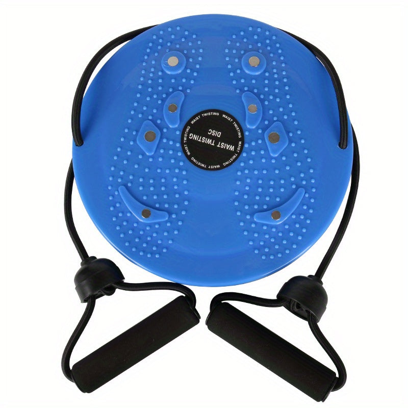 1pc Waist Twisting Plate - With Tension Pull Rope, Foot Massage Board - For Waist Training, Body Shaping, Fitness, 25cm/9.84in