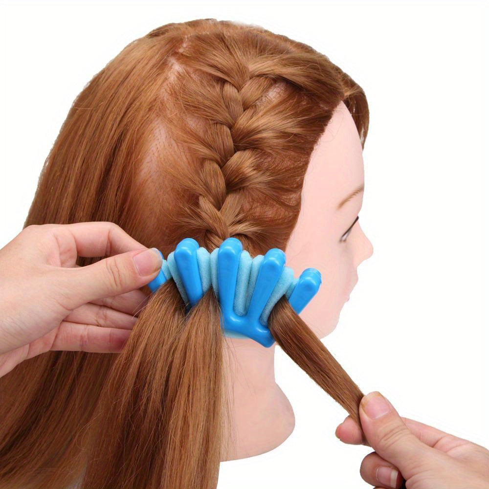 Hair Braiding Tool Weave Sponge Plait Hair Twist Hairstyling Braider DIY Accessories Five Finger Sponge Hair Curler Braid Hair Braider