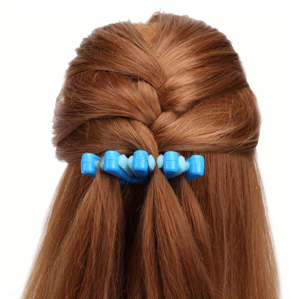 Hair Braiding Tool Weave Sponge Plait Hair Twist Hairstyling Braider DIY Accessories Five Finger Sponge Hair Curler Braid Hair Braider