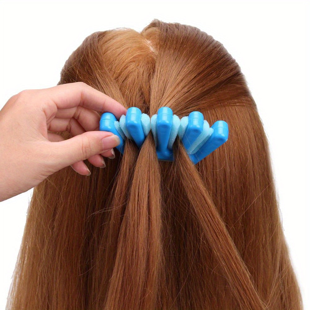 Hair Braiding Tool Weave Sponge Plait Hair Twist Hairstyling Braider DIY Accessories Five Finger Sponge Hair Curler Braid Hair Braider