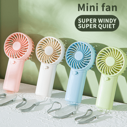 Portable Mini Fan, Compact & Lightweight | Battery-Operated, Ideal for Office, Outdoor, Travel & Camping - Stay Cool Anywhere, Anytime! (AAA Batteries Not Included)