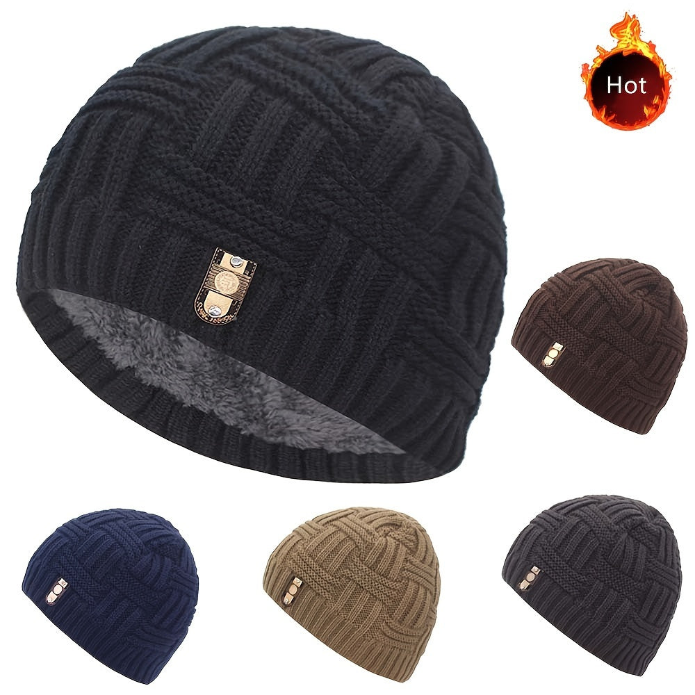 Skullies Beaines Unisex Cable-Knit Beanie Hat