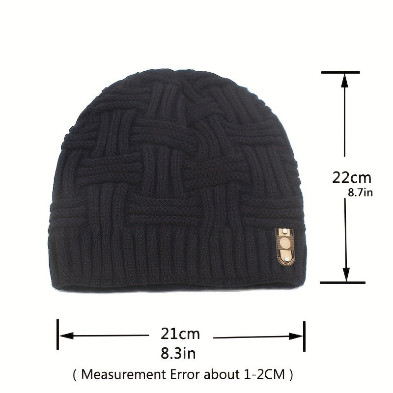 Skullies Beaines Unisex Cable-Knit Beanie Hat