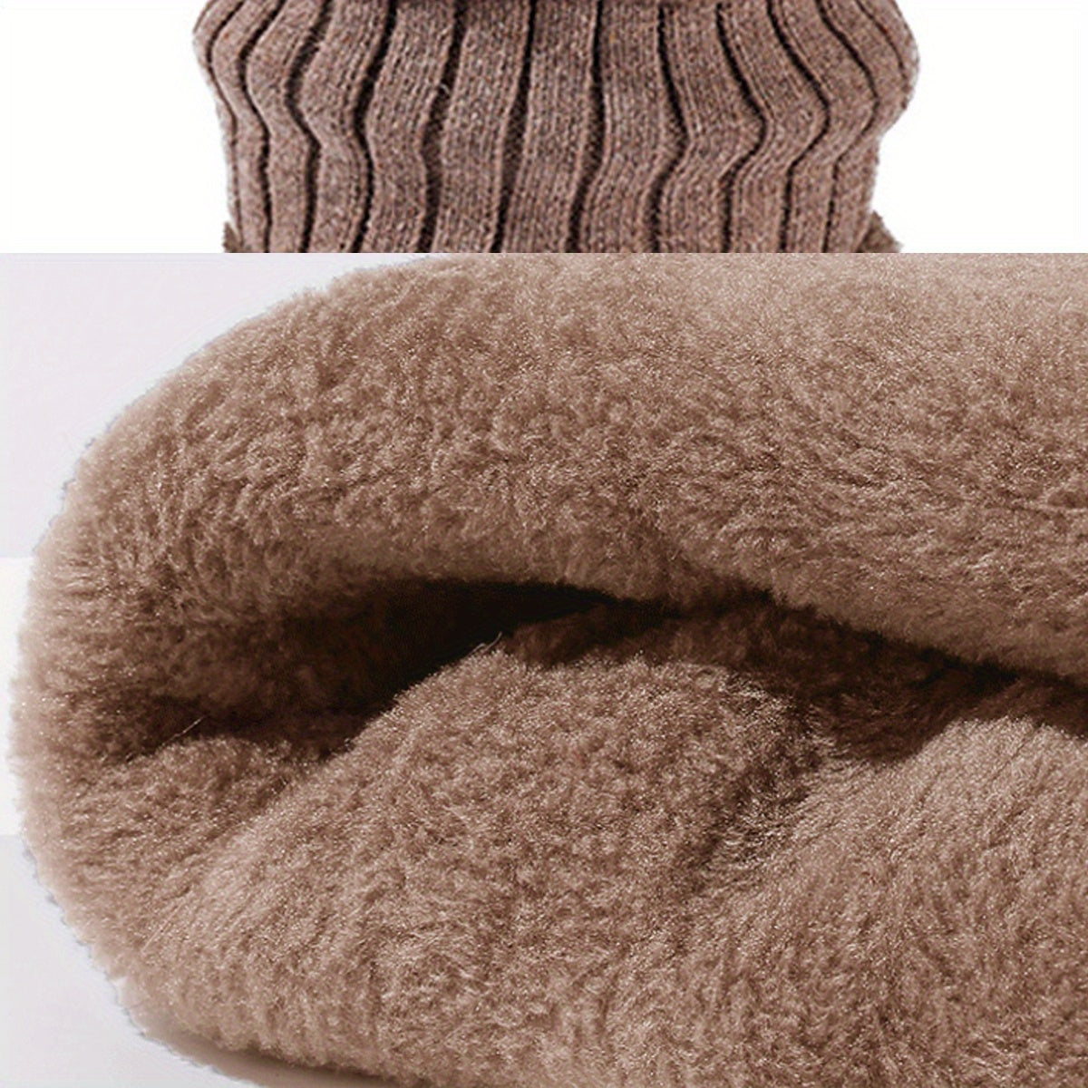 2025 Winter New Thick Beanie Scarf Glove Set