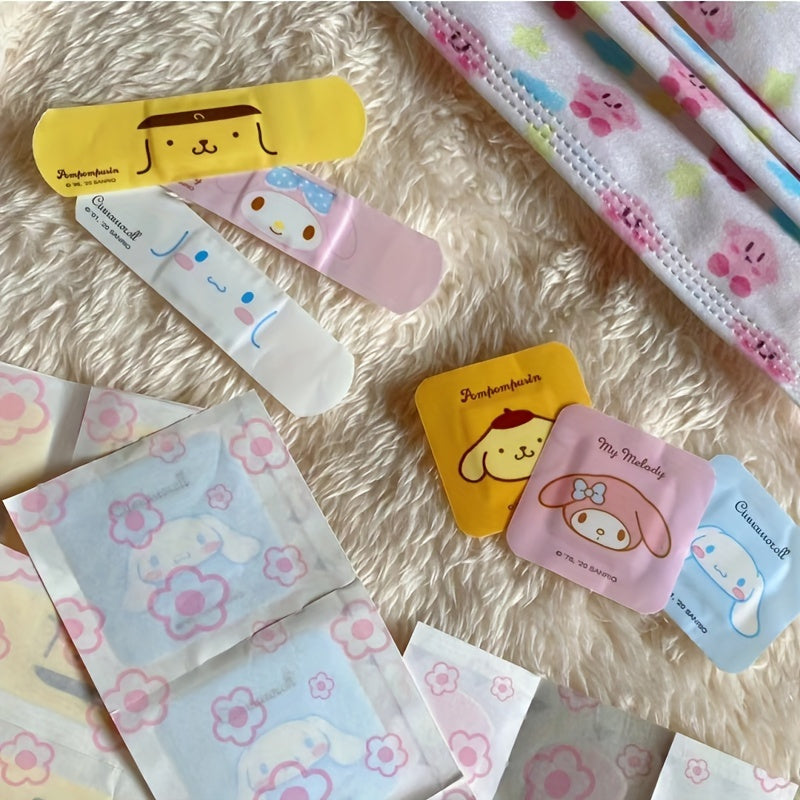 40 Pcs Breathable Cute Kawaii Waterproof Bandage Stickers for Wound Care & First Aid