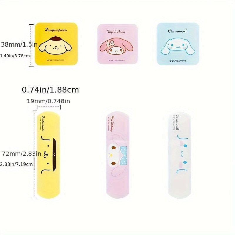 40 Pcs Breathable Cute Kawaii Waterproof Bandage Stickers for Wound Care & First Aid