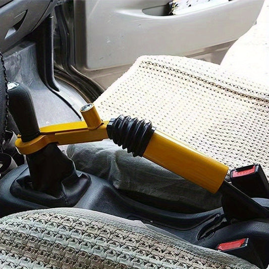 Adjustable Carbon Steel Anti-Theft Gear Lock - Handbrake & Shift Security for Enhanced Vehicle Safety