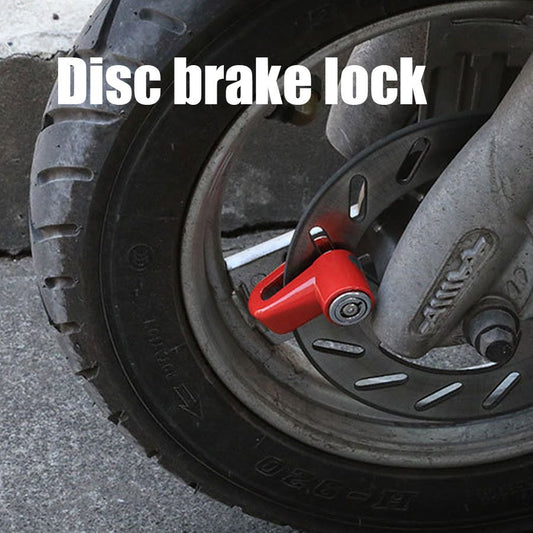[Heavy-Duty Disc Brake Lock] Anti-Theft Aluminum Alloy Disc Brake Lock | Heavy-Duty for Mountain Bikes & Electric Motorcycles | Polished Finish