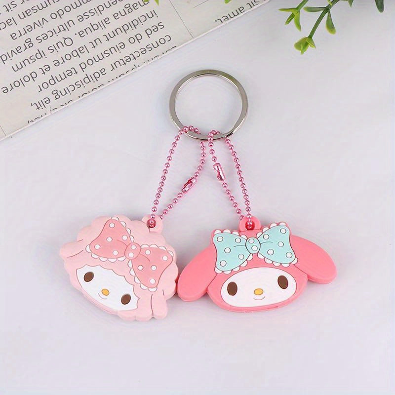 [Sanrio Kawaii Key Caps] Sanrio Key Protective Caps Set, Kawaii Silicone Key Cover, My Melody Hello Kitty Cinnamoroll Cartoon Character Shape, Portable Keychain | Bag Endorsement Key Chain Pendant Decoration, Holiday Birthday