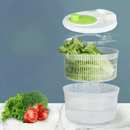 Multi-Functional Salad Spinner – 3L, Manual, BPA-Free Plastic