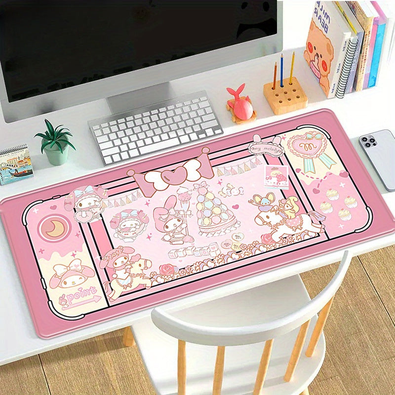 My Melody Cinnamoroll Mouse Pad, Cute Desk Mat