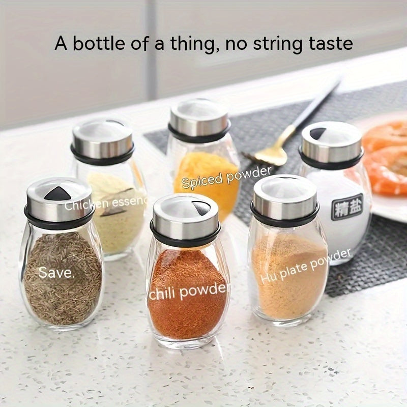 [Rotating Spice Rack Set] 6/12pcs 360° Rotating Spice Rack Set - Swivel Seasoning Organizer for Kitchen Cabinets & Countertops