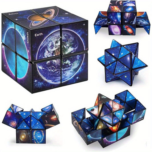 [Space Themed] Cube Toy | 1pc | Space Themed Puzzle Star Cube | for Boys And Girls