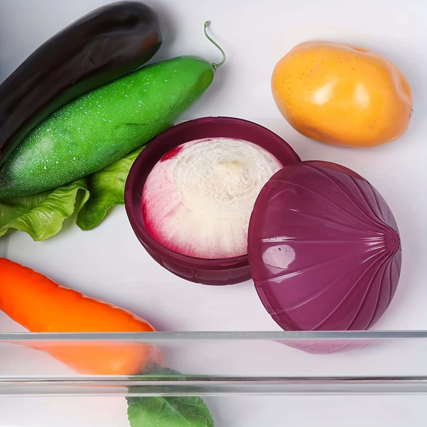 5pcs Fruit Shaped Food Savers – Reusable, Flip Top