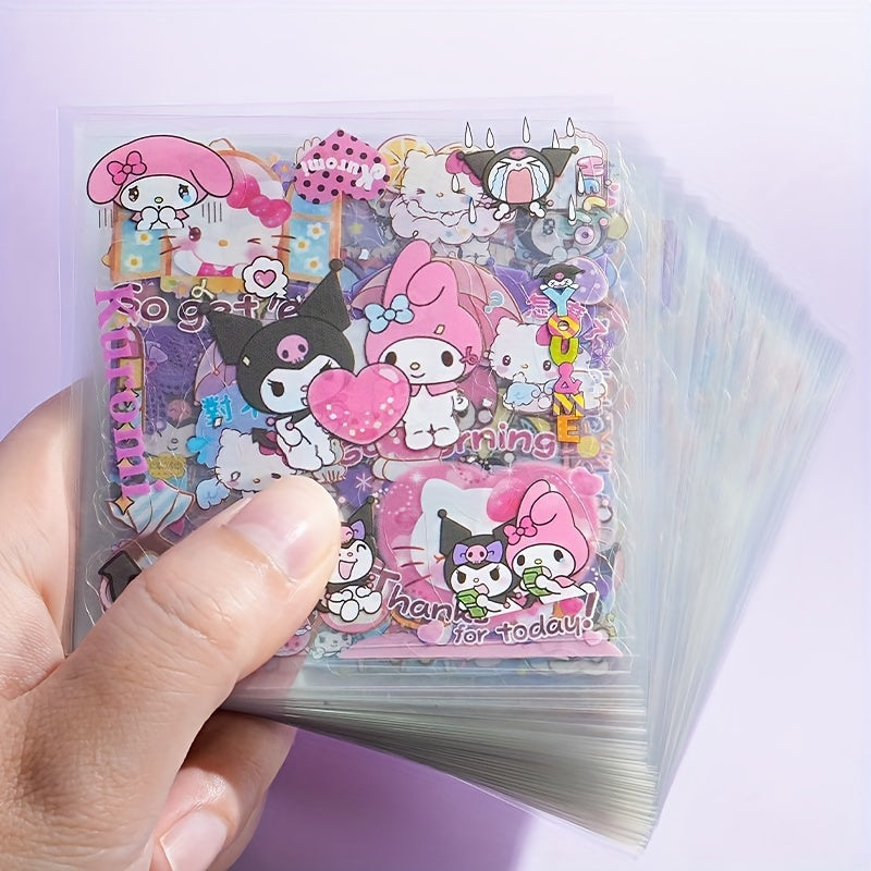100pcs Sanrio Sticker Set - for Hello Kitty, for Kuromi, for My Melody,