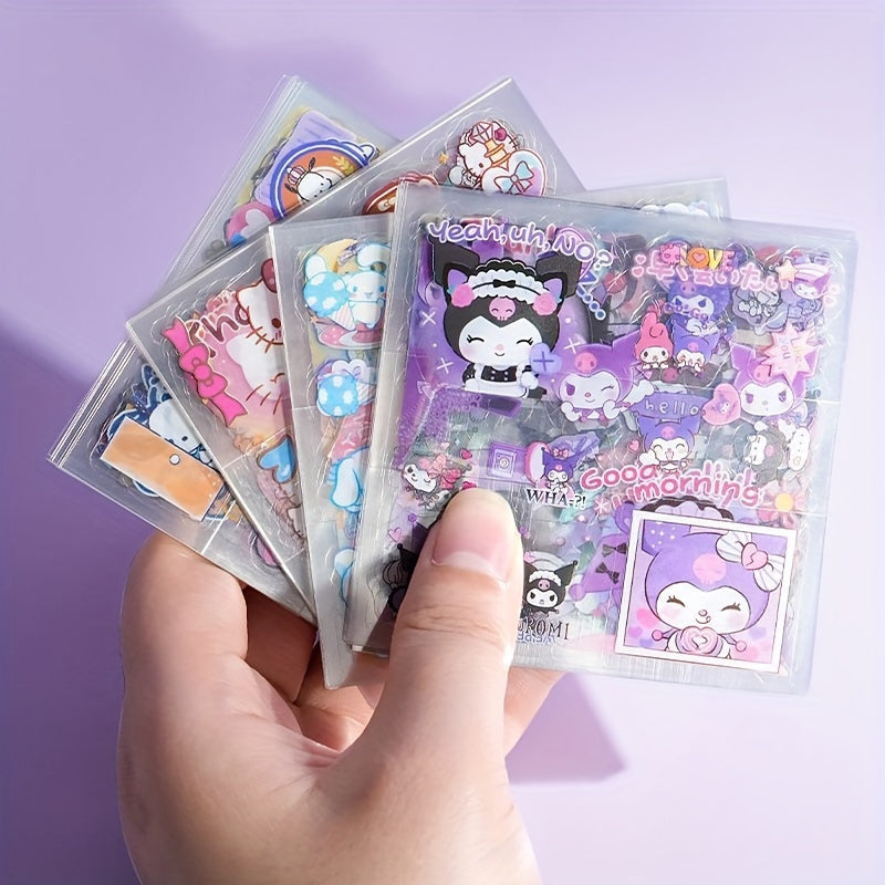 100pcs Sanrio Sticker Set - for Hello Kitty, for Kuromi, for My Melody,