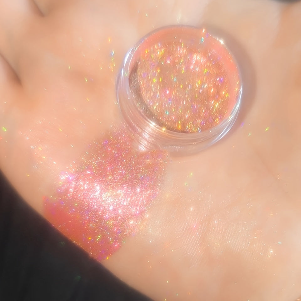 High Pigmented Chameleon Eyeshadow Powder, Holographic Radiant Sparkle Shine Glitter Chameleon Monochrome Powder, DIY Eyeshadow Party Makeup Gifts For Girls/Girlfriend/Mom/Women For Music Festival