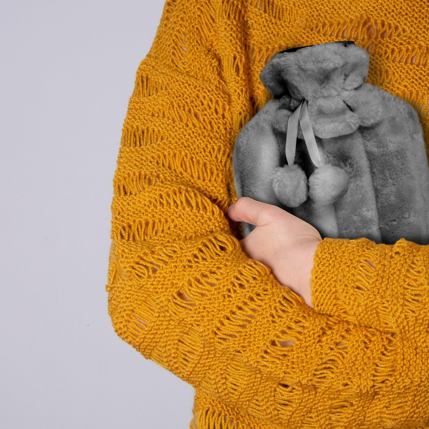 Cosy Hot Water Bottle with Plush Cover