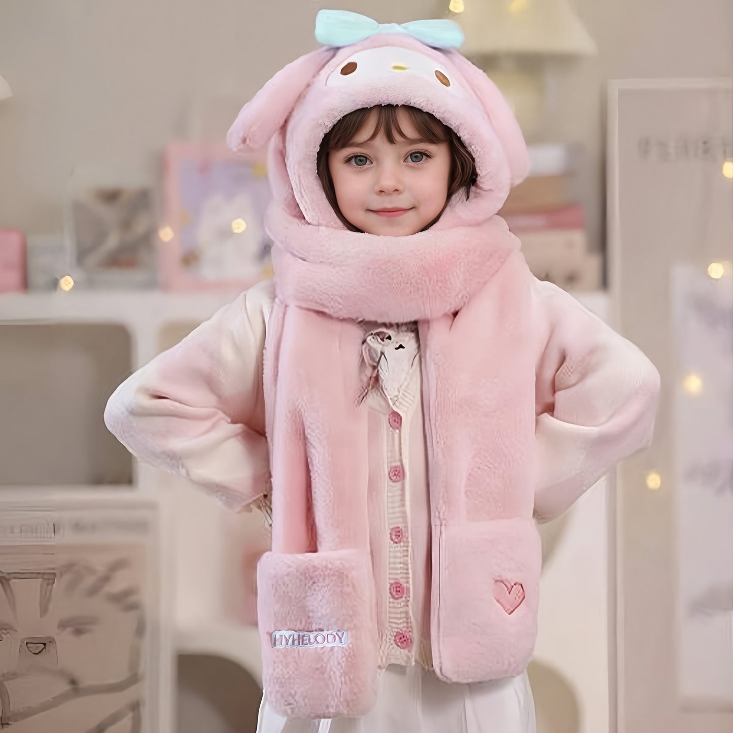 1pc Sanrio Kuromi Plush Hat