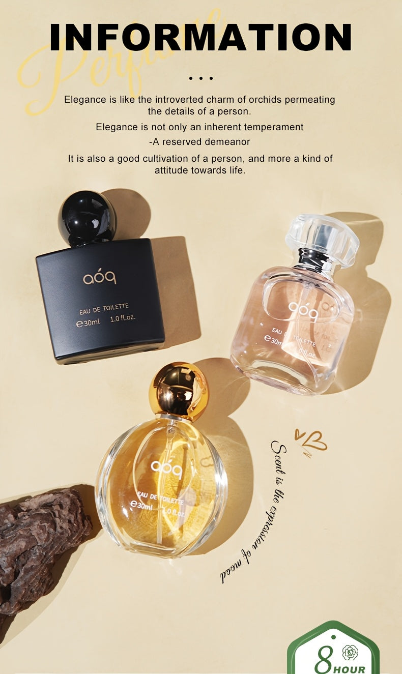 aoq Paris Night Perfume Gift Box 3 Bottle And 1 Bottles Women's Perfume Sexy Vanilla Sweet Body Spray.
