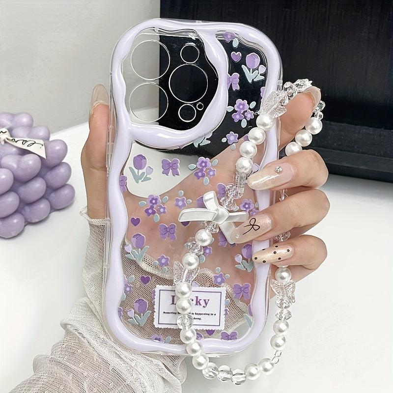 [Stylish Phone Case] Apple Series Shockproof Phone Case | Stylish, Thick, Unique Design, Cute Print with Lanyard Chain for 111213141516promax series A05/A15/A25/A35/A55/S23/S24Ultra/S25Ultra