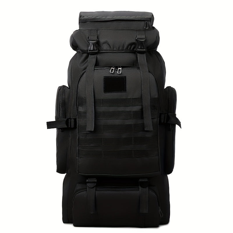 80L Hiking Backpack - Durable Oxford, Adjustable Straps, Multiple Compartments | Ideal for Outdoor Adventures, Camping, Travel