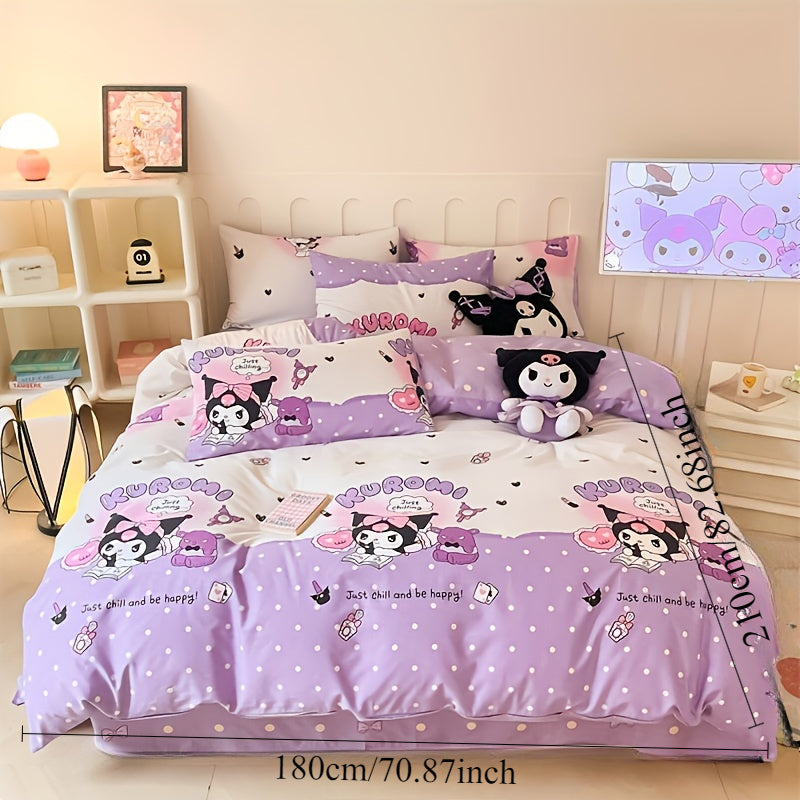 Sanrio 4pcs Bedding Set – Cute, Soft, Comfortable, Durable