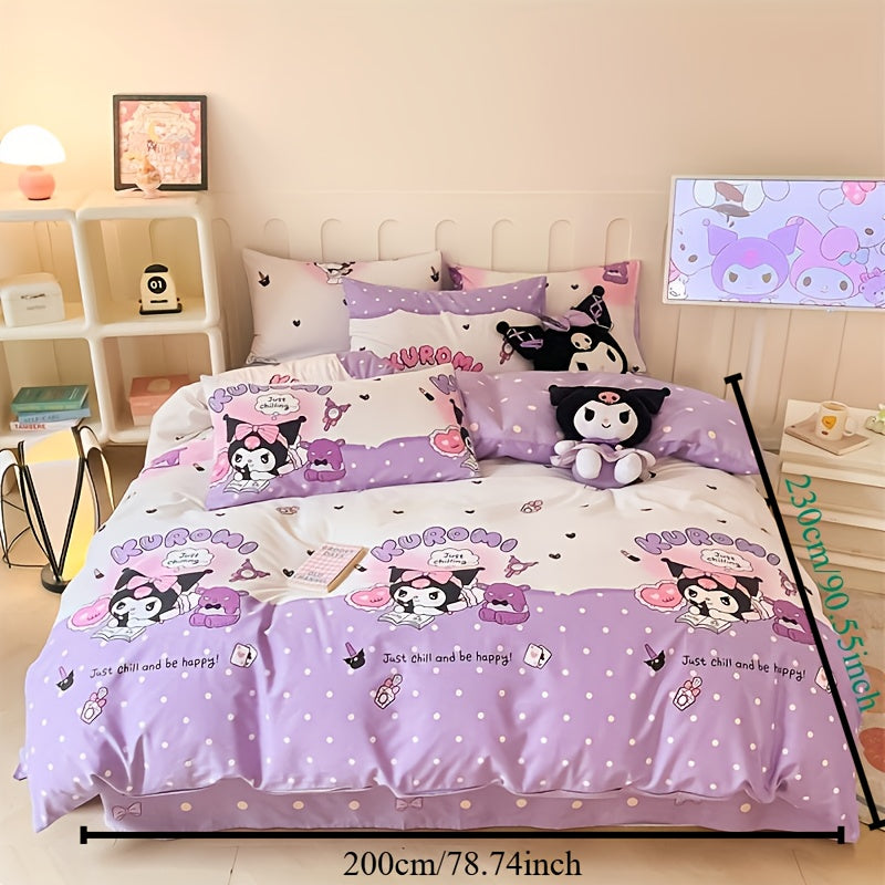Sanrio 4pcs Bedding Set – Cute, Soft, Comfortable, Durable
