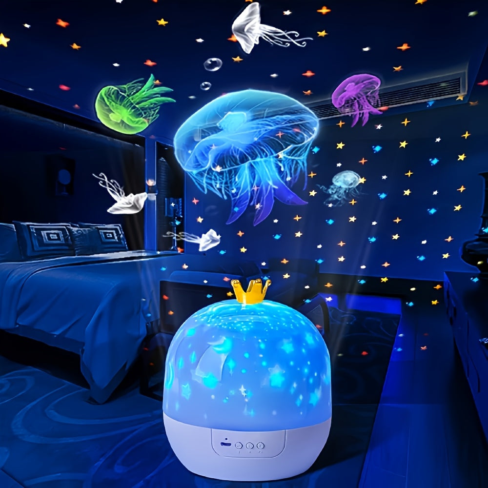 Galaxy Starry Sky Projector Night Light with 360°