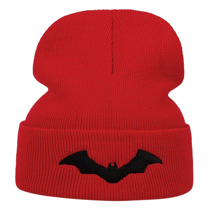 Warner Bros Batman & Superman Officially Licensed Embroidered Knit Hats - Black with Iconic Batman Logo & Superman Emblem, Winter Warmth for Comic Conventions, Outdoor Sports & Casual Attire - Unisex Adult & Youth Sizes (Offi