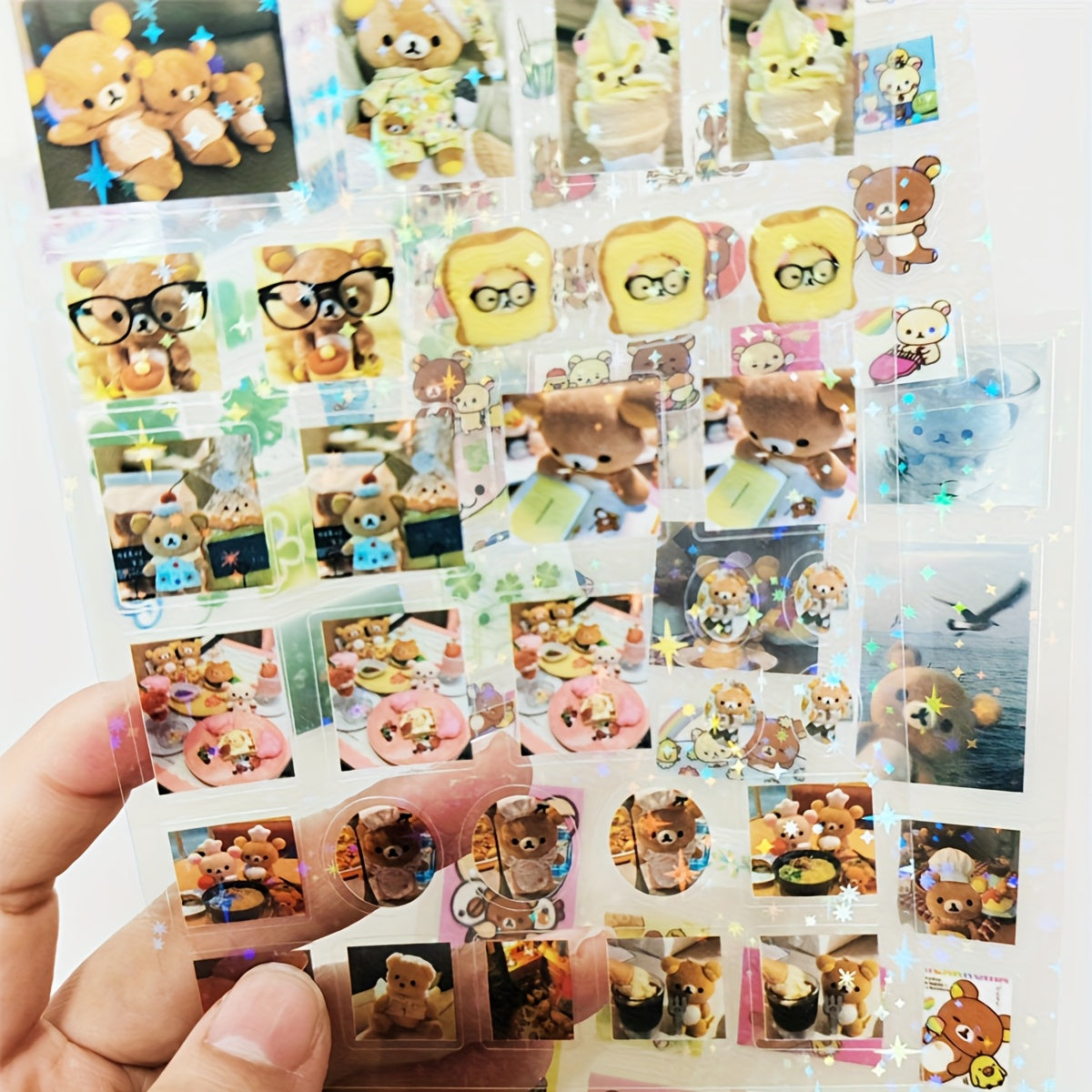 4pcs cute PET Stickers, Single-Use Adhesive Decorative Decals, Creative Sticker for computers, mobile phones, laptops, Journaling, DIY Projects and Planners, Suitable for Ages 14+.
